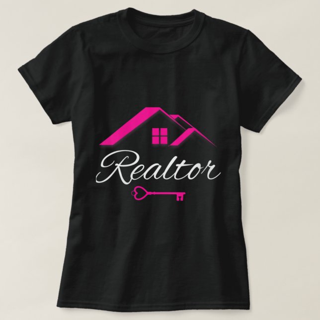 Camiseta Agente inmobiliario Cute Realtor V-Neck (Diseño del anverso)
