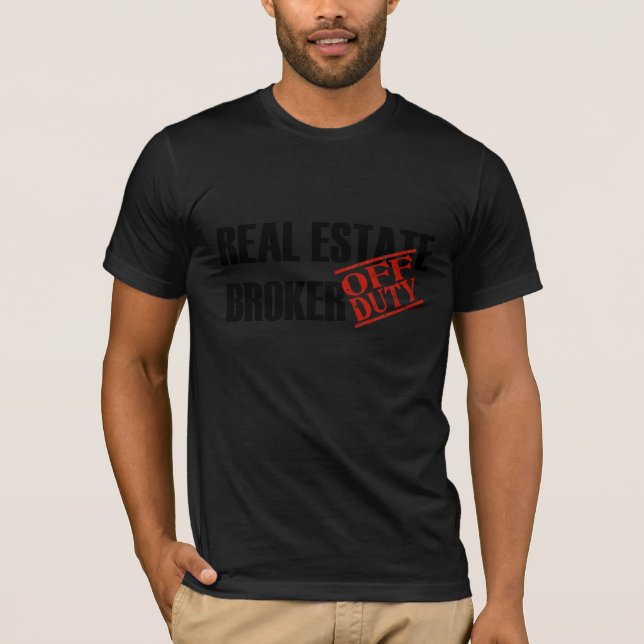 CAMISETA AGENTE INMOBILIARIO FUERA DE SERVICIO (Anverso)