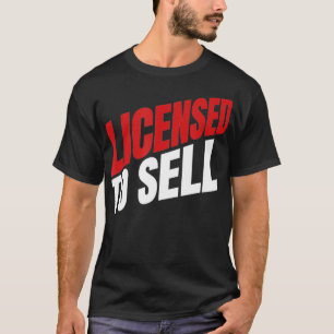 Camiseta Agente inmobiliario gracioso con licencia para ven