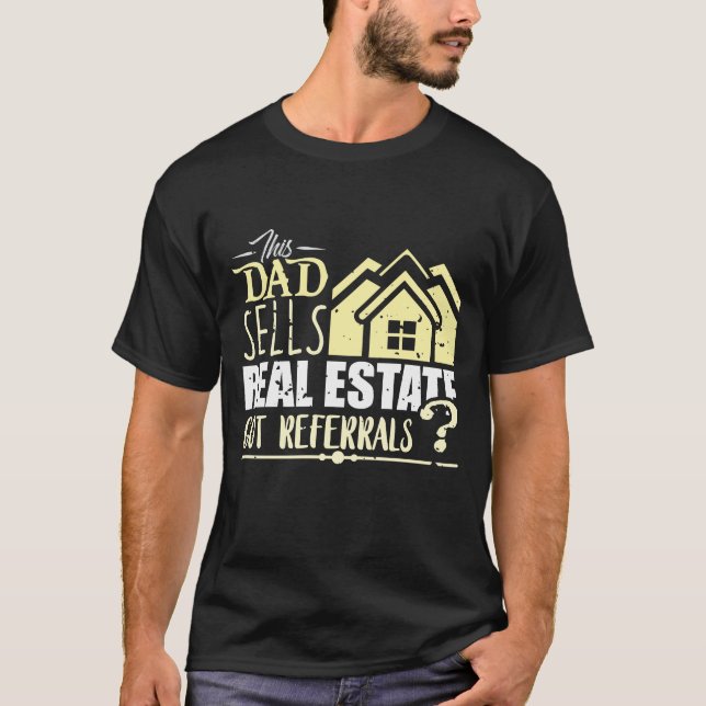 Camiseta Agente inmobiliario Gracioso Realtor Papá (Anverso)