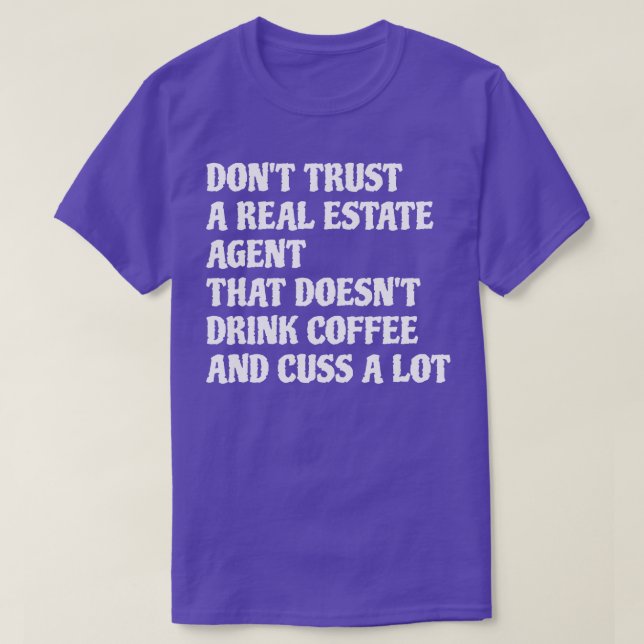 Camiseta Agente inmobiliario que bebe café mucho 1 (Diseño del anverso)