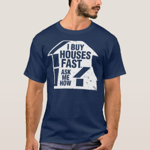 Camiseta Agente inmobiliario que compro casas rápidamente m