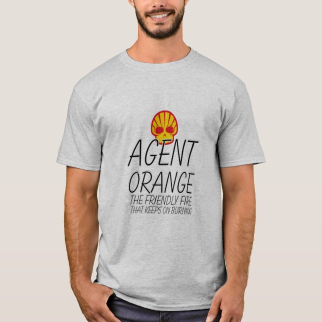 CAMISETA AGENTE NARANJA EL FUEGO AMISTOSO QUE SIGUE EN BURN (Anverso)