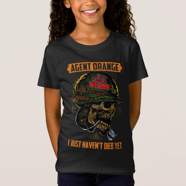 Camiseta Agente Naranja, fui asesinado en Vietnam, lo he he (Anverso)