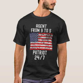 Camiseta Agente Patrio Patriótico 4 De Julio Bandera Estado
