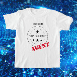 Camiseta Agente secreto monograma
