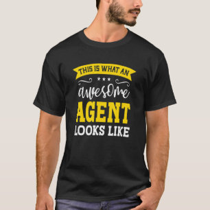Camiseta Agente Título de Trabajo Empleado Funny Profesiona