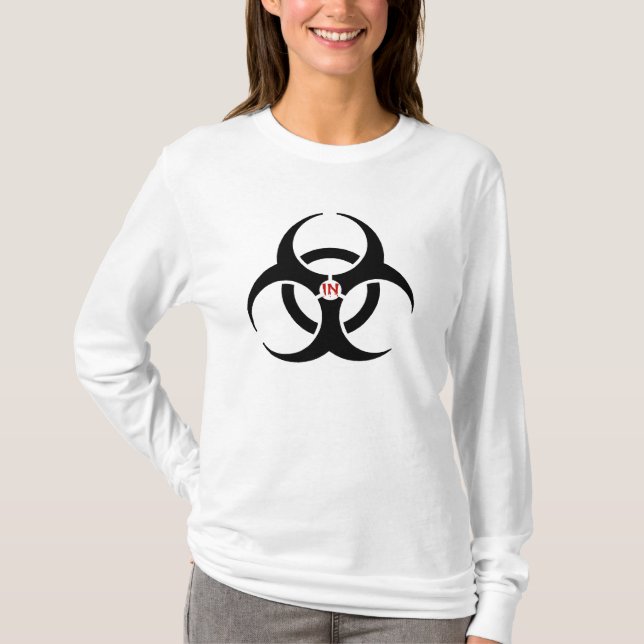 Camiseta Agentes en la sudadera con capucha roja Sleev (Anverso)