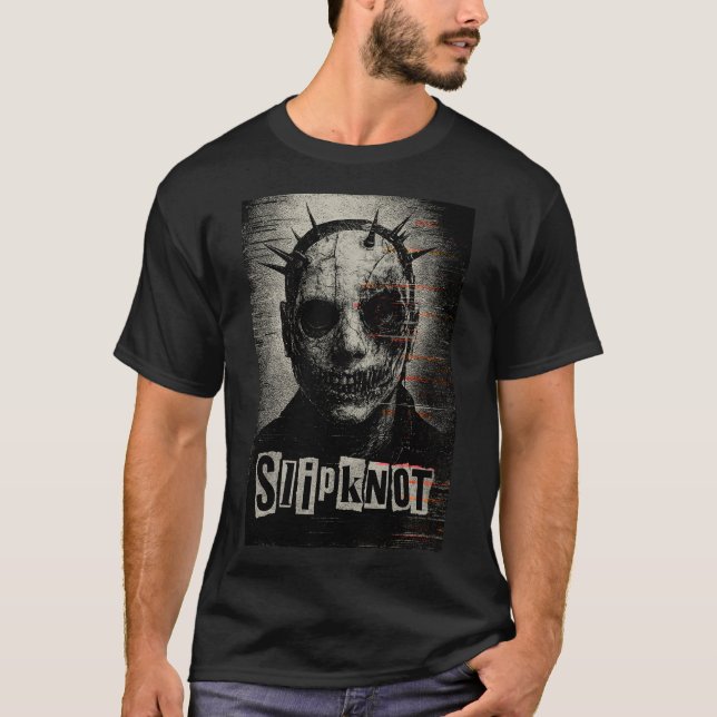 Camiseta Aggressive Metal Mask Grunge Art (Anverso)