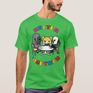 Camiseta Aggretsuko Best Friends Better Together Squad Frie