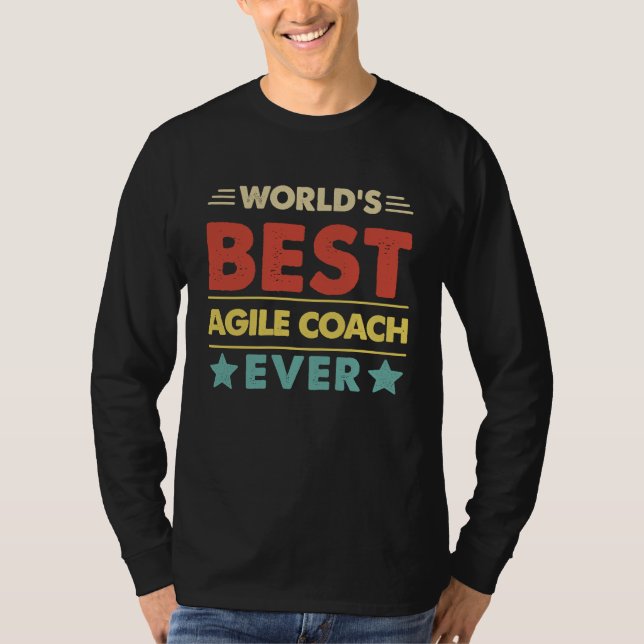 Camiseta Agile Coach Profession World's Best Agile Coach Ev (Anverso)