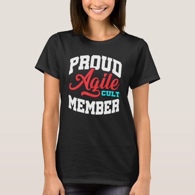 Camiseta Agile Cult Miembro Scrum Project Management Pm Coa (Anverso)