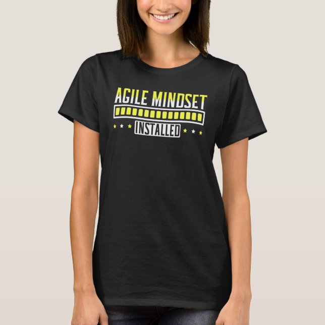 Camiseta Agile Mindset Installed Agile project management   (Anverso)