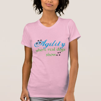 Camiseta Agilidad donde demostración de perros real