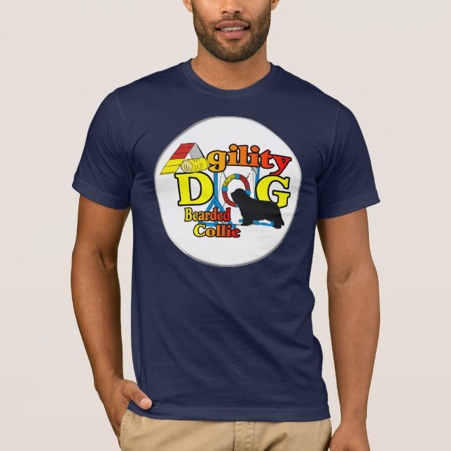 Camiseta Agility Beards Collie Gifts (Anverso)