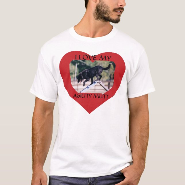 Camiseta Agility Mutt T-Shirt - Personalizado (Anverso)