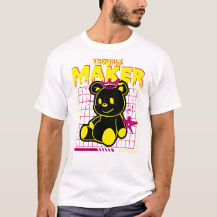 Camiseta Agitador de problemas - lindo, audaz y un poco sal