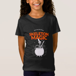 Camiseta Agitando Algo De Magia De Esqueleto