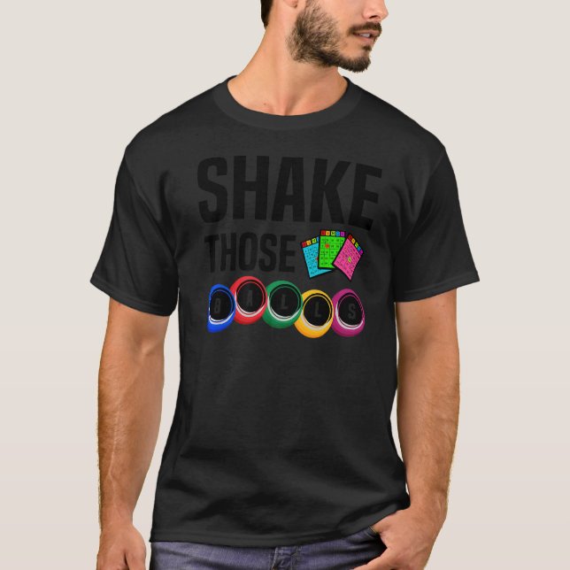 Camiseta Agitar esas bolas Bingo Funny Bingo 5 (Anverso)