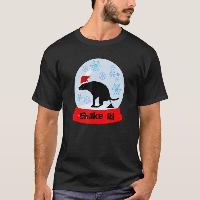 Camiseta Agitarlo Pooping Dog Globe (Anverso)