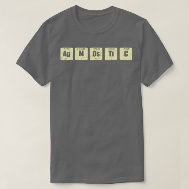 Camiseta Agnóstico (Diseño del anverso)