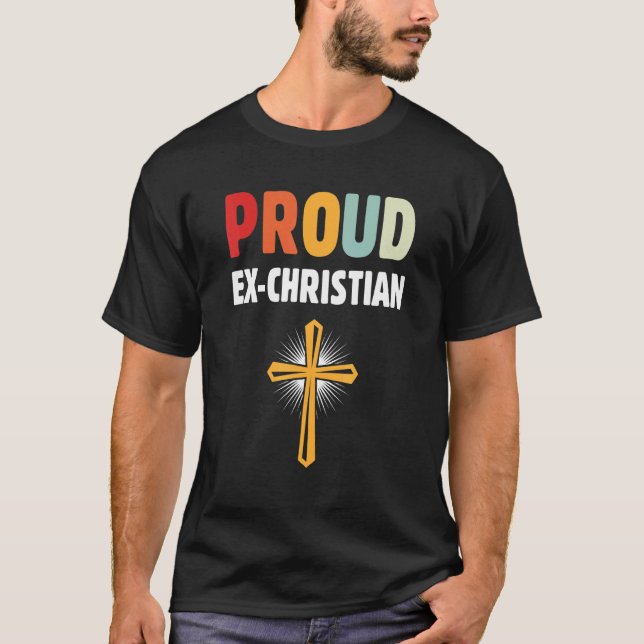 Camiseta Agnóstico No Religioso Ex Cristiano Apáteo Envejec (Anverso)