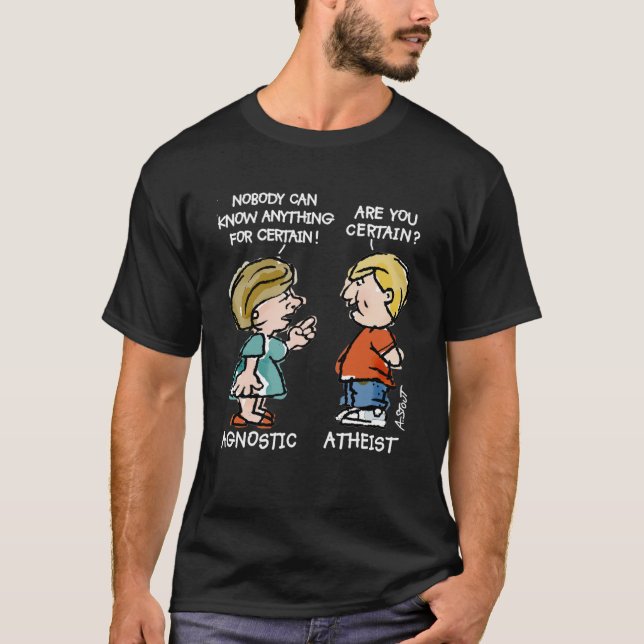 Camiseta Agnóstico vs ateo (Anverso)