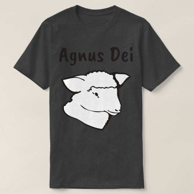 Camiseta Agnus Dei Dios Jesucristo Cordero (Diseño del anverso)