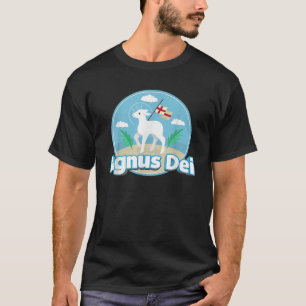 Camiseta Agnus Dei Lamb Dios Tradicional Masa Latina Católi