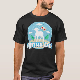 Camiseta Agnus Dei Lamb Dios Tradicional Masa Latina Católi
