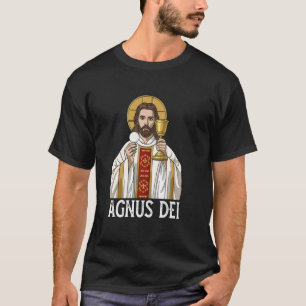 Camiseta Agnus Dei Sanctus Misa Latina Tradicional Católica