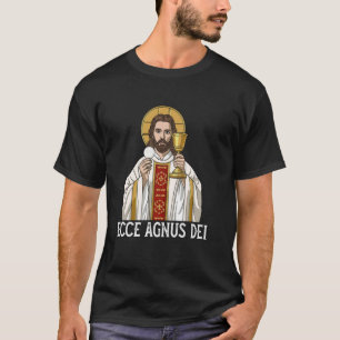 Camiseta Agnus Dei Sanctus Misa Latina Tradicional Católica