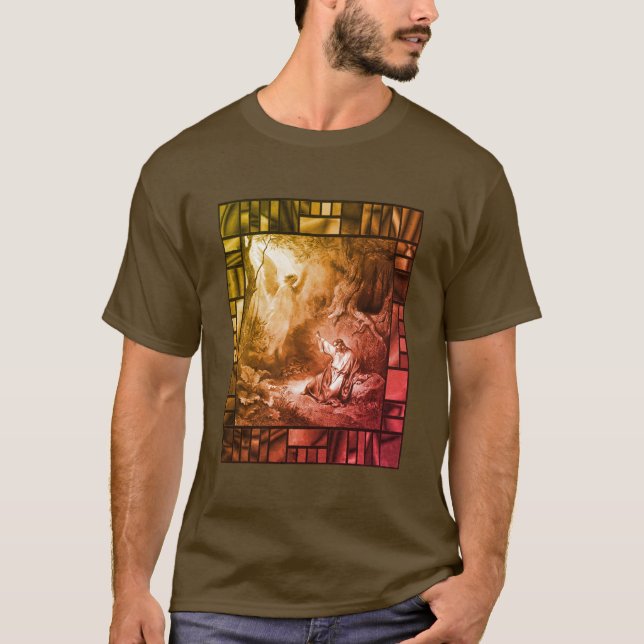 Camiseta Agonía de la época en el jardín arte religioso (Anverso)