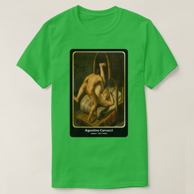 Camiseta Agostino Carracci Italiano 1557 1602 arte clásico (Diseño del anverso)