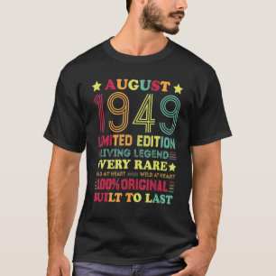 Camiseta Agosto 1949 1949 73 años 73 cumpleaños 2