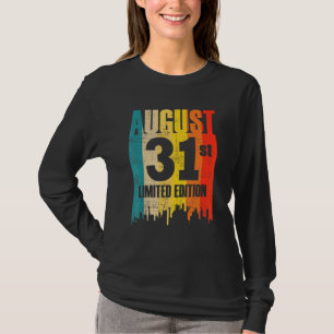 Camiseta Agosto 31 Edición Limitada Mes 8 31º Día Retro V