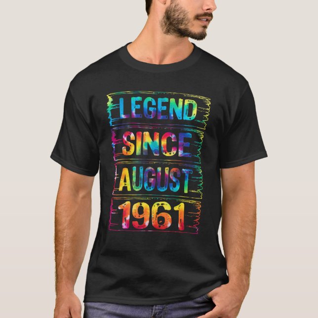 Camiseta Agosto 61 Años Desde 1961 (Anverso)