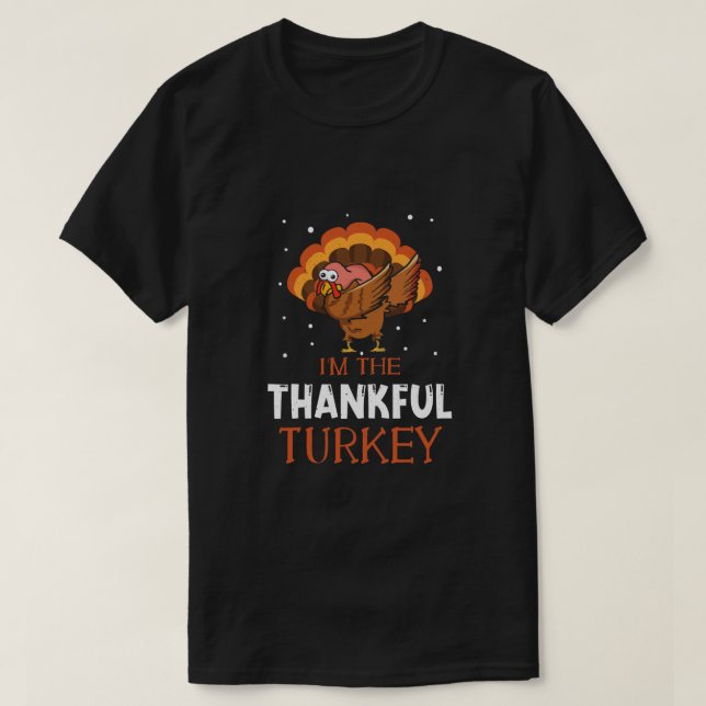 Camiseta Agosto Agradecimiento Turquía Dab Dabbing Feliz Th (Diseño del anverso)