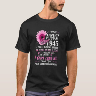 Camiseta Agosto Chica 1945 77º cumpleaños 77 años O