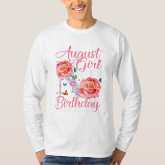 Camiseta Agosto Chica entra en mi cumpleaños