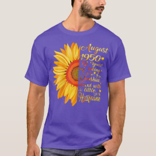 Camiseta Agosto Chicas 1950 Regalo de cumpleaños 72 años