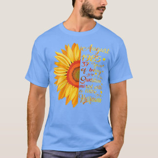 Camiseta Agosto Chicas 1985 Regalo de cumpleaños 37 años