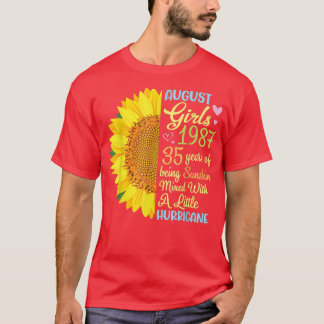 Camiseta Agosto Chicas 1987 35 Años De Ser Sunshine Mied 