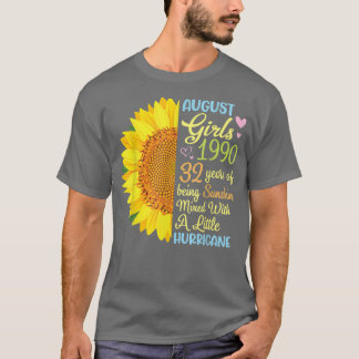 Camiseta Agosto Chicas 1990 32 Años De Ser Sunshine Mied