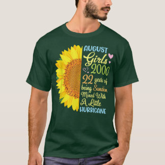 Camiseta Agosto Chicas 2000 22 Años De Ser Sunshine Mied 