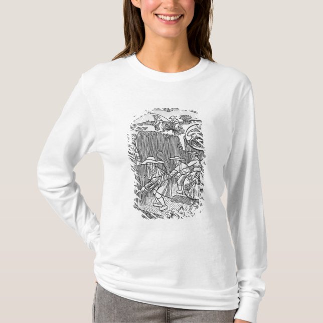 Camiseta Agosto, cosechando, Leo (Anverso)