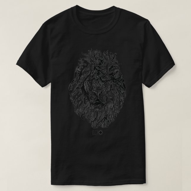 Camiseta Agosto Cumpleaños Leo León Orgullo Grafal Mens Zod (Diseño del anverso)