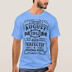 Camiseta Agosto de 1952 La leyenda del mito del hombre de 7