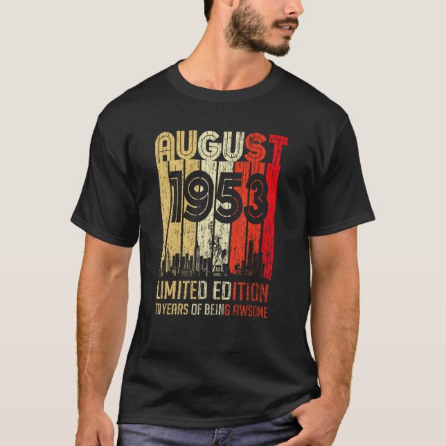 Camiseta Agosto De 1953 70 Años De Ser Increíble 2 (Anverso)