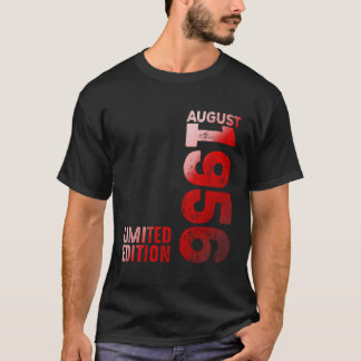 Camiseta Agosto De 1956 Año Legendario 1956 Nacimiento Vint